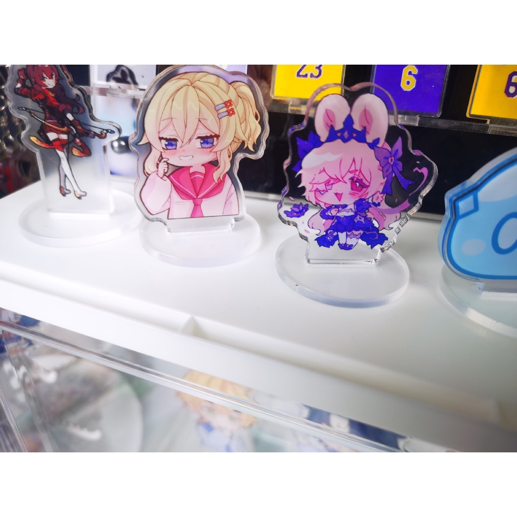 1 Mô Hình Nhân Vật Game Genshin Va Chạm Zhongli Diluc Venti Paimon Bằng acrylic 6cm Để Bàn Trang Trí