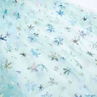 Vải Lưới Họa Tiết Bông Tuyết Làm Trang Sức 1 yard