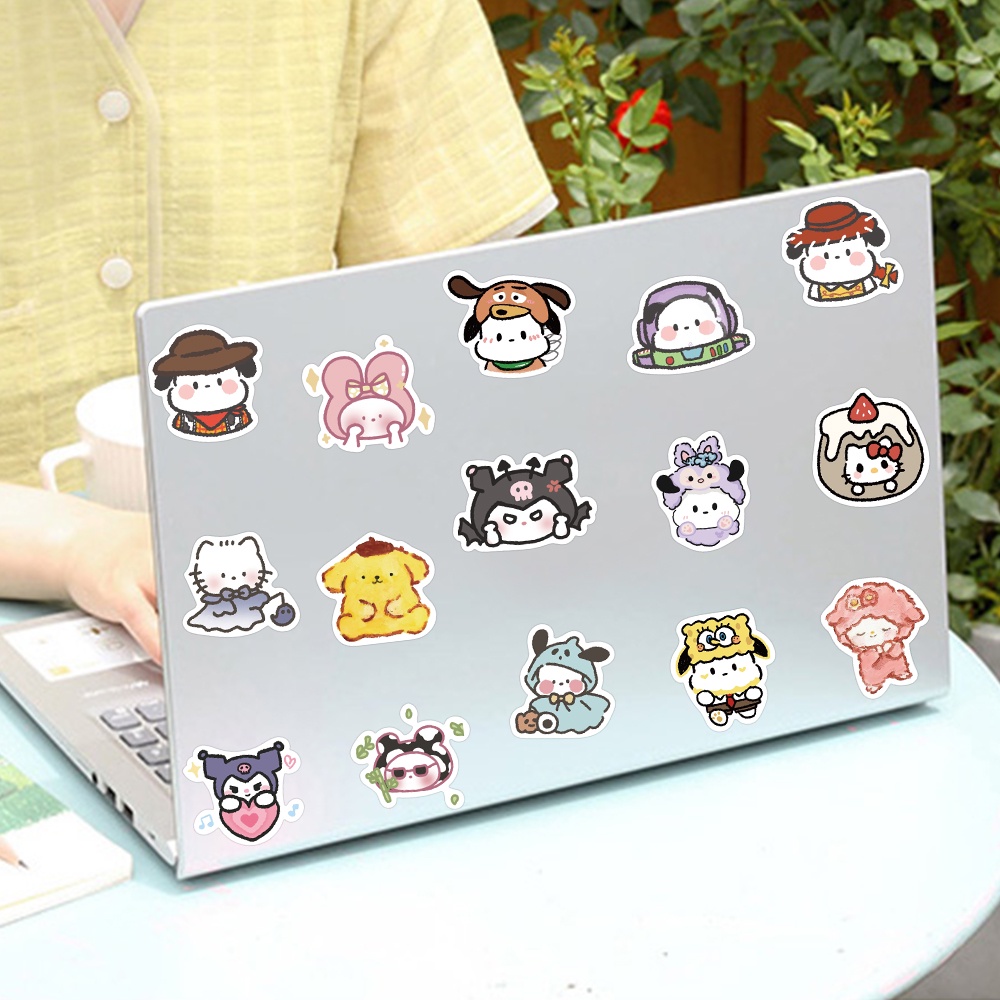 Bộ 56 Miếng Dán Hoạt Hình Sanrio Dễ Thương