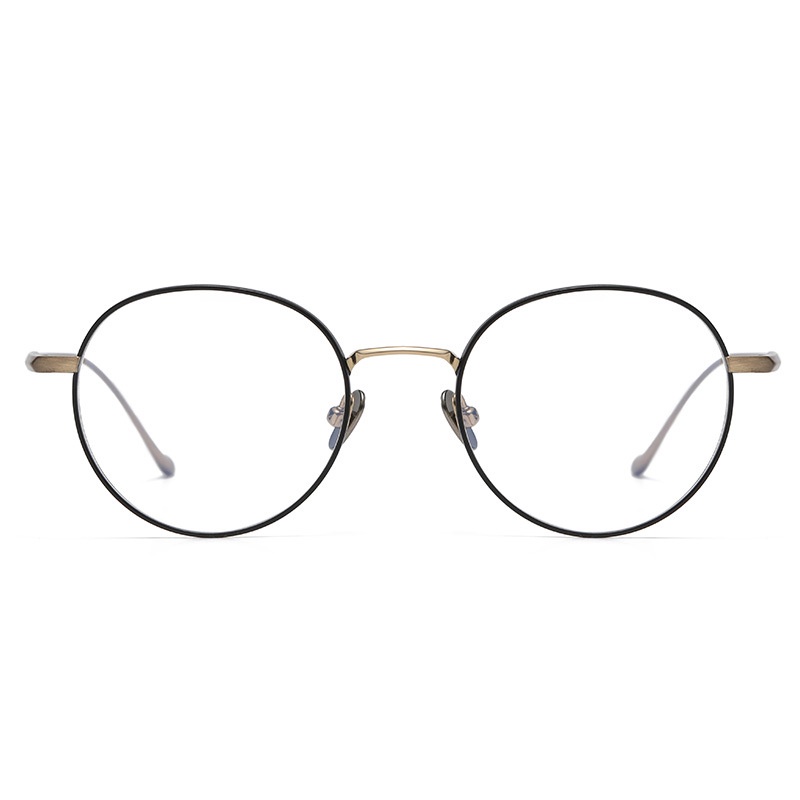 Mắt Kính Gọng Tròn Bằng Titan Thời Trang Dành Cho Cả Nam Và Nữ