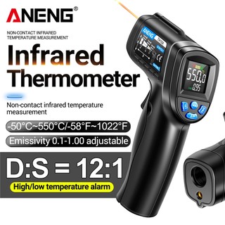 Nhiệt kế hồng ngoại kỹ thuật số aneng th104-50 ~ 550°máy cảm biến nhiệt độ hồng ngoại laser imager va không tiếp xúc công cụ cảm biến nhiệt khác