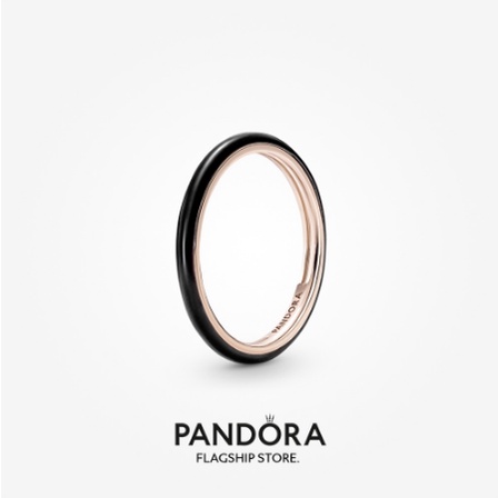 Nhẫn Pandora ME Mạ Vàng Hồng 14k Tráng Men Sang Trọng