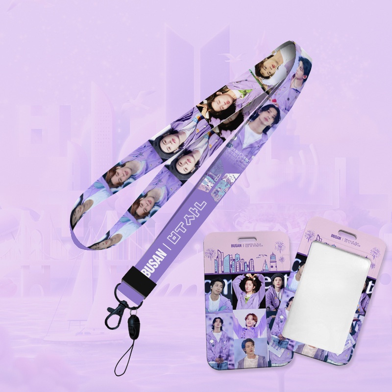 Blackpink Set Dây Đeo Cổ + Túi Đựng + Ví Đựng Thẻ In Hình Nhóm Nhạc Kpop BTS TXT Treasure ATEEZ INTO1 StrayKids STAYC SPY FAMILY E Eunhypen NEW LE Sferafim  I-DLECard