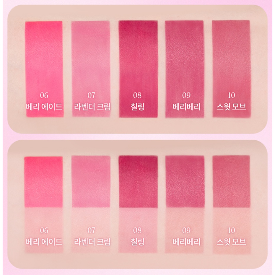 Water Blur Tint, Son Tint DASIQUE 4.5g Màu Đẹp Cá Tính