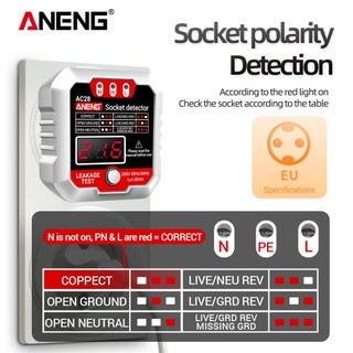 Thiết bị kiểm tra điện áp aneng ac28 250v 50hz / 60hz