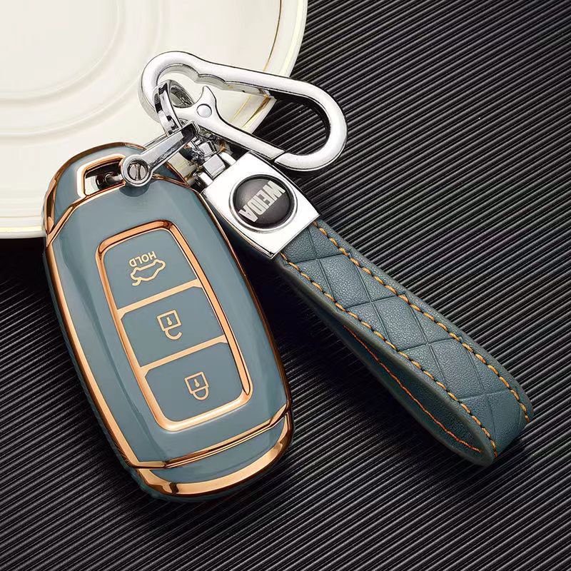 Ốp chìa khóa Huyndai Accent 2021 - 2022 - 2023 , Elantra 2023 Bao da cho chìa khoá Accent / KoNa / Santafe Hyundai Accent 2021