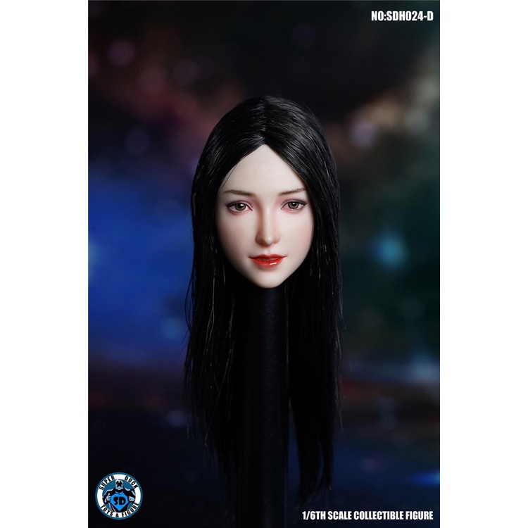 Mô Hình Điêu Khắc Đầu Cô Gái Tỉ Lệ 1 / 6 SDH024 2B 12 "