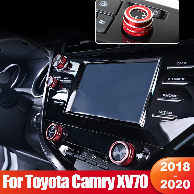 Ốp Nút Điều Khiển Kính Chiếu Hậu Cho Xe Hơi Toyota Camry 70 XV70 2018 2019 2020 2021 2022 2023