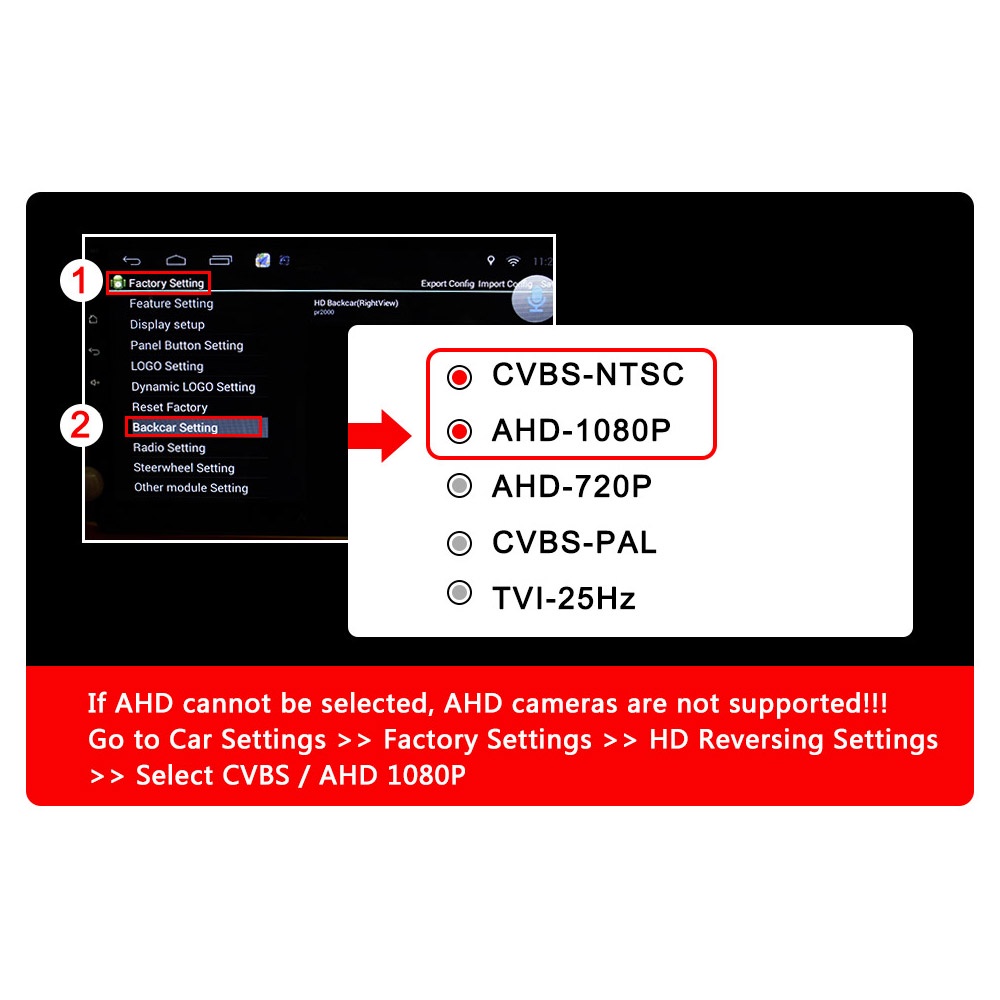 Smartour AHD 1080P Tầm nhìn ban đêm 180 độ Ống kính mắt cá Camera lùi ô tô Camera quan sát phía trước / bên / phía sau