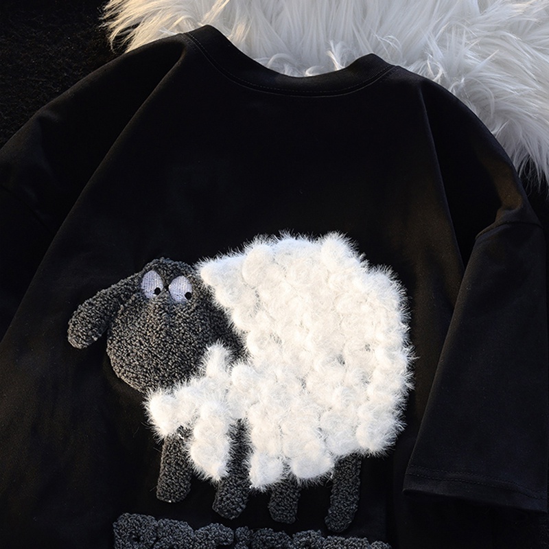 Áo Thun Tay Ngắn 100% cotton Hàng Mới 200g + Khăn Thêu Họa Tiết Cho Nữ