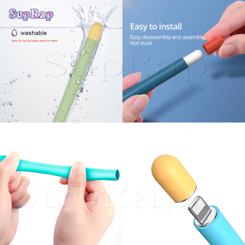 Ốp Máy Tính Bảng Bằng Silicon Siêu Mỏng Cho Apple Pencil 2 1 Gen