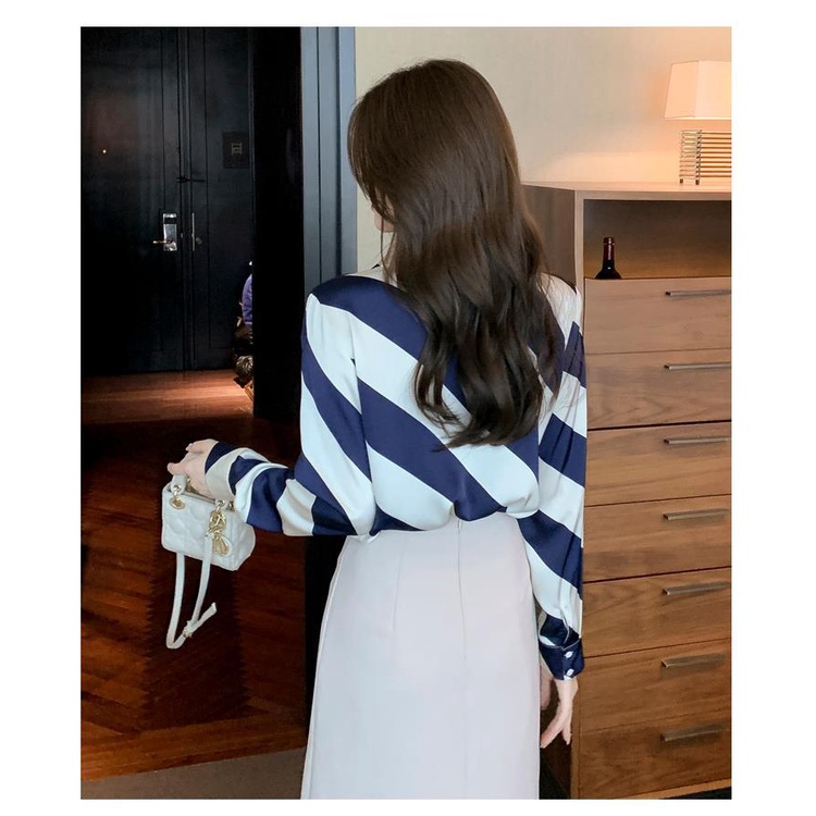 Áo Sơ Mi Chiffon Tay Dài Phong Cách Thời Trang Châu Âu 2023