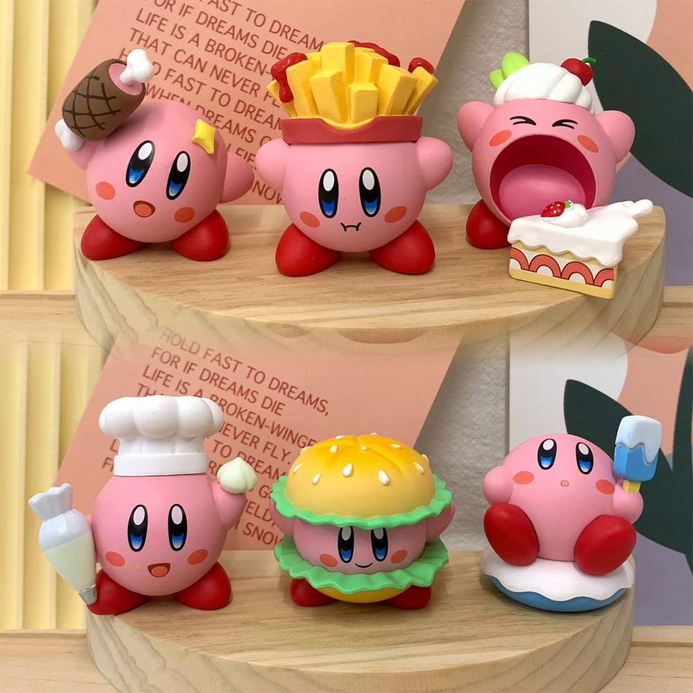 Set 6 Mô Hình Đồ Chơi Nhân Vật Trong Phim "Star Kirby Waddle Dee Doo King DeDeDe" 4-5cm