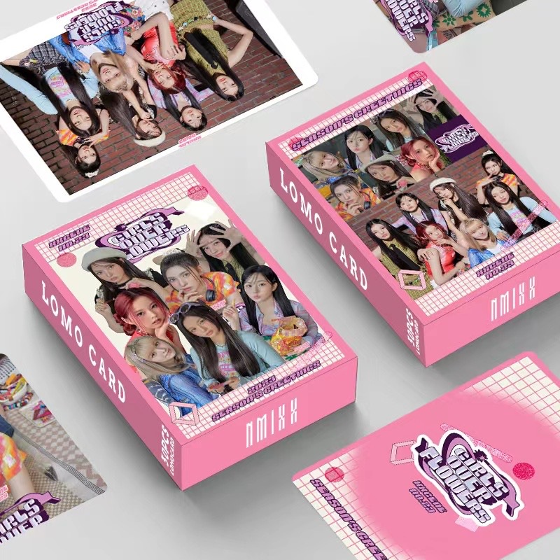 Hộp ảnh lomo card hai mặt NEW JEANS LESSERAFIM Album STRAY IVE NMIXX KEP1ER THE BOYZ ITZY TXT