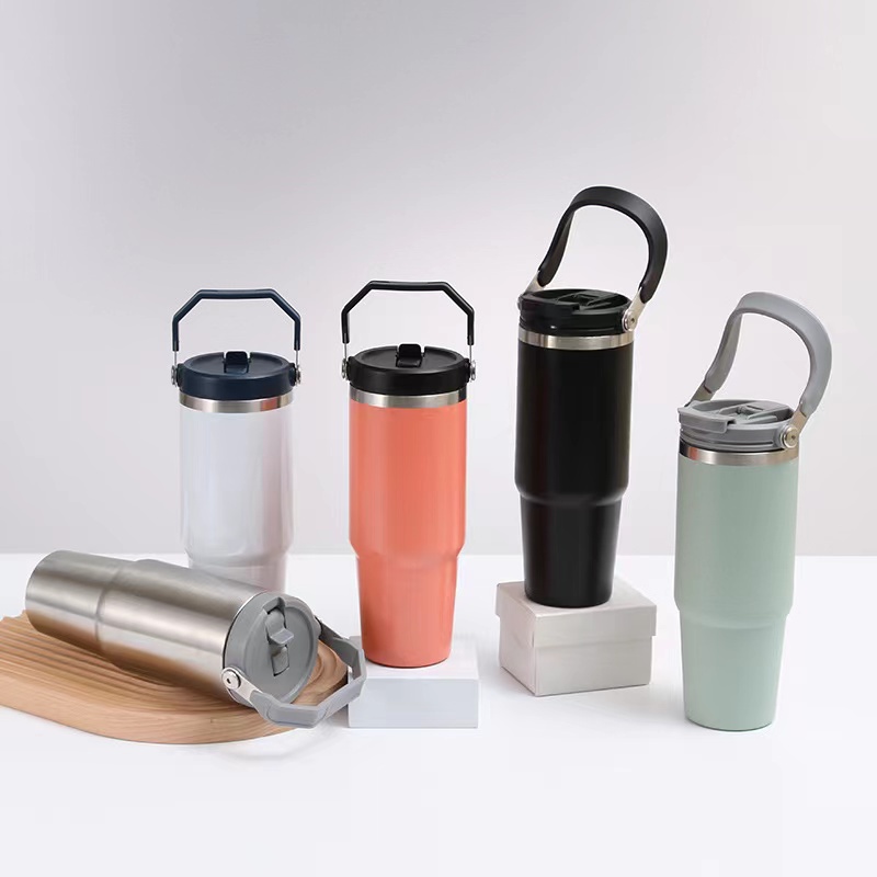 Bình Nước Giữ Nhiệt Bằng Thép Không Gỉ 304 Cao Cấp Tiện Lợi Dễ Sử Dụng Cho Cả Nam Và Nữ