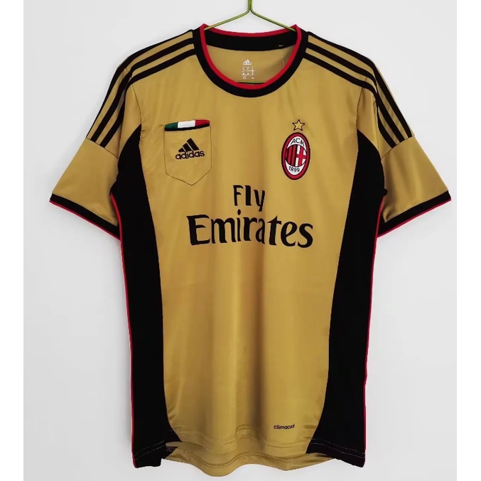Ac milan home / away retro fan edition áo bóng đá dài tay