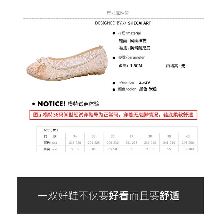 Giày Búp Bê Mũi Tròn Đế Mềm Phối Ren Lưới Thoáng Khí Thời Trang Xuân Hè 2023 Cho Mẹ Bầu