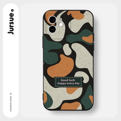 Ốp lưng JURSUE mềm chống bẩn hình độc lạ ngầu đen Cho iPhone 17 16 15 14 13 12 11 Pro Max SE 2020 X XR XS ip 8 7 Plus Y3180