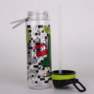 Bình Uống Nước MINECRAFT Cho Trẻ Em 650ML