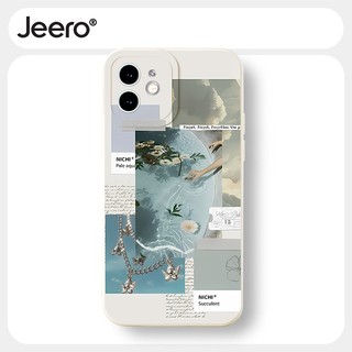 Ốp lưng JEERO mềm dễ thương đẹp độc lạ chống sốc Cho iPhone 15 14 13 12 11 Pro Max SE 2020 X XR XS 8 7 ip 6S 6 Plus kute HFF2767