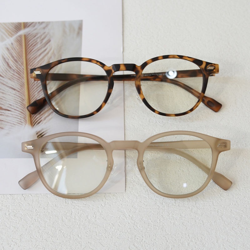 Kính Mát Gọng Tròn TR90 Siêu Nhẹ Phong Cách Retro Thời Trang Cho Nam Nữ