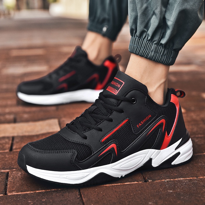 Giày Thể Thao Phối Lưới Thoáng Khí Size Lớn 39-48 2024 Cho Nam