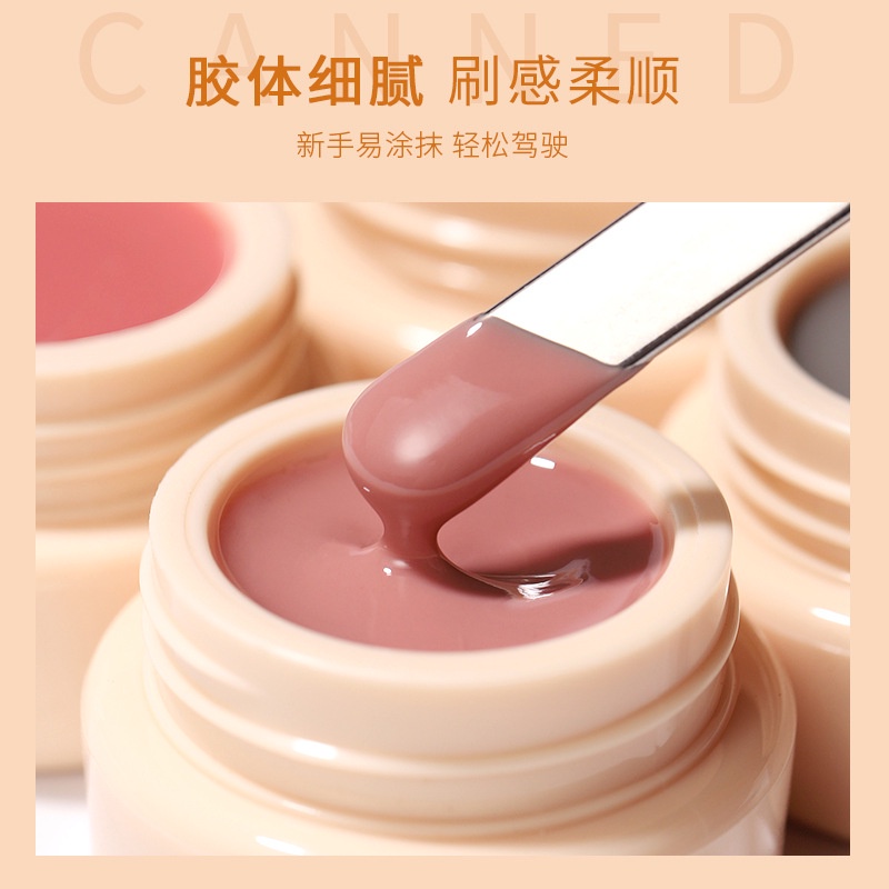 Keo Dán Móng Tay Trong Suốt Màu Nude / Hồng Phong Cách Nhật Bản 2023
