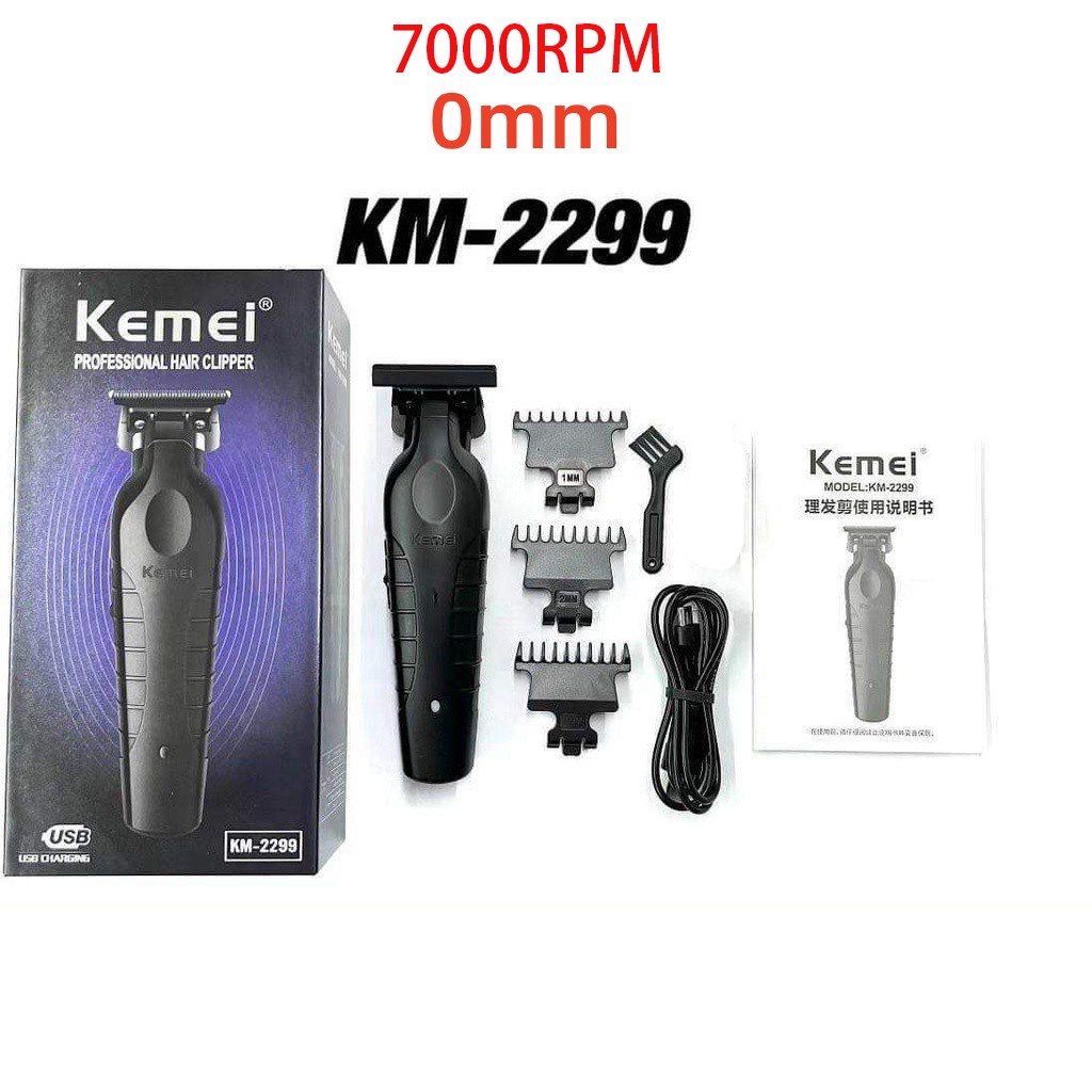 Tông đơ cắt tóc KEMEI KM-2299 bám sát 0mm chuyên nghiệp tiện lợi
