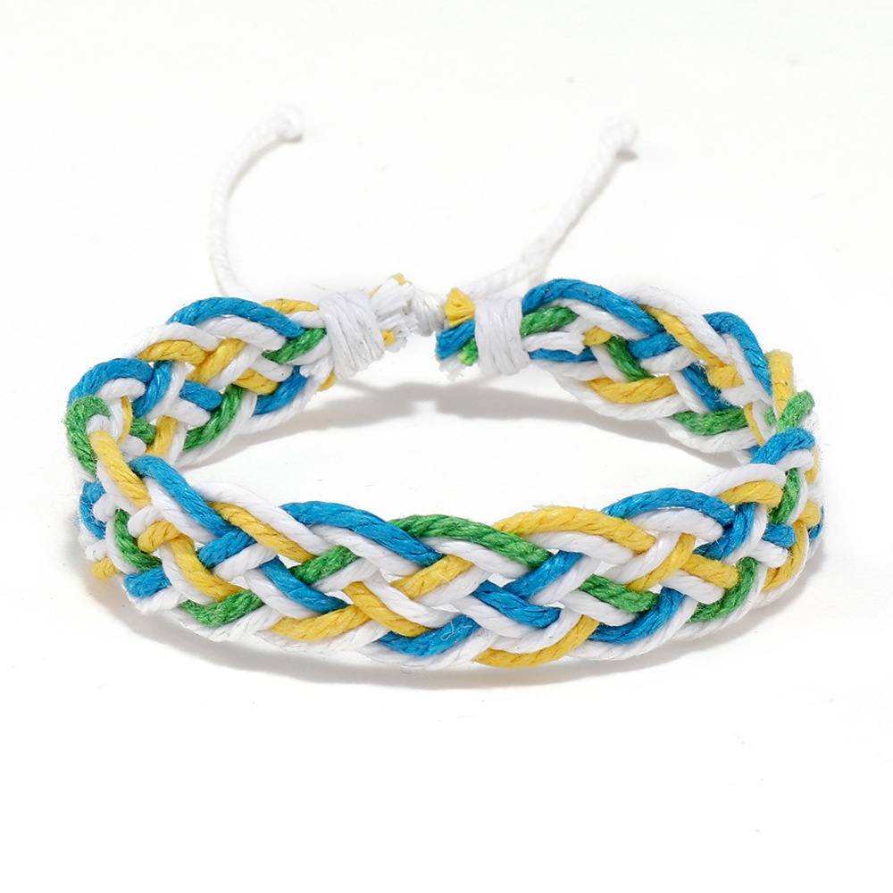 Vòng tay dây bện ren dân tộc phong cách retro handmade boho nhiều màu cho tình bạn/ nam nữ