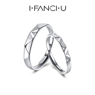 Phụ kiện thời trang nhẫn bạc đơn giản 925 nhẫn cặp đôi ban đầu quà tặng valentine