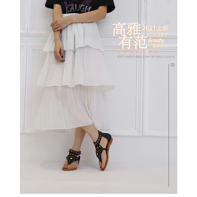 Sandal Đế Xuồng Quai Đính Đá Phong Cách Thời Trang Âu Mỹ 2023 Dành Cho Nữ 588-3