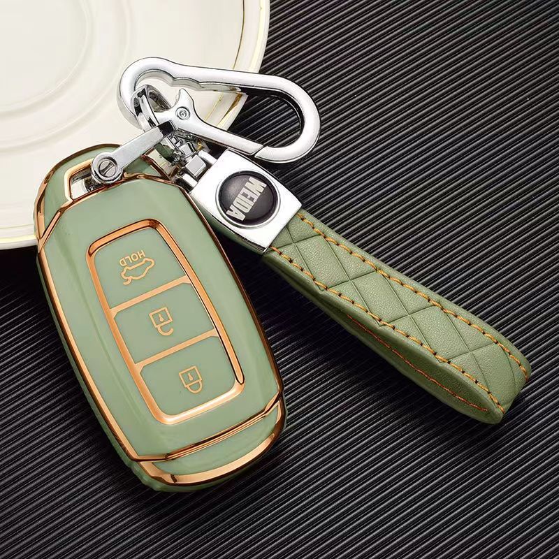 Ốp chìa khóa Huyndai Accent 2021 - 2022 - 2023 , Elantra 2023 Bao da cho chìa khoá Accent / KoNa / Santafe Hyundai Accent 2021
