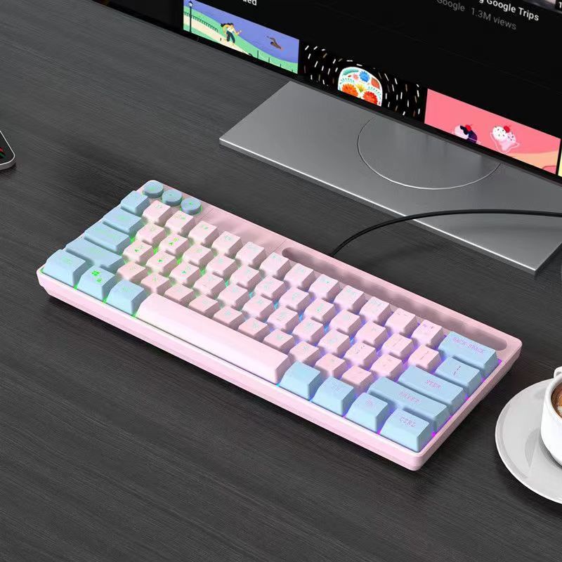 Bàn Phím Cơ Nhỏ Gọn Màu Sắc Tươi Sáng Kết Nối Cổng USB Cho Notebook