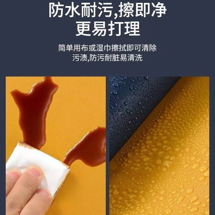 Tấm Lót Chuột Và Bàn Phím Máy Tính Bằng Da PVC Hai Mặt Màu Trơn Dành Cho Học Sinh / Văn Phòng