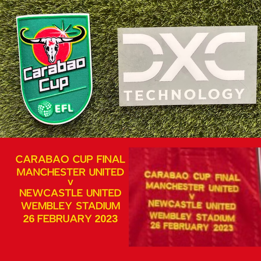 Thông tin chi tiết trận đấu cuối cùng của Carabao Cup 2023 và tất cả các nhà tài trợ Patch Iron on Transfer Soccer Badge