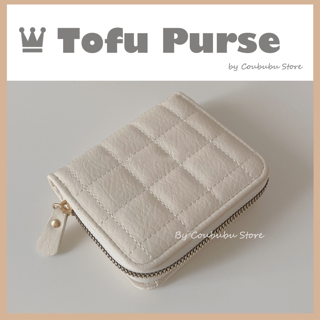 ✿Áo Khoác Coububububu Coububu✿ Ví Ngắn Mini Phối Khóa Kéo Xinh Xắn Theo Phong Cách Nhật Bản Dành Cho Nữ