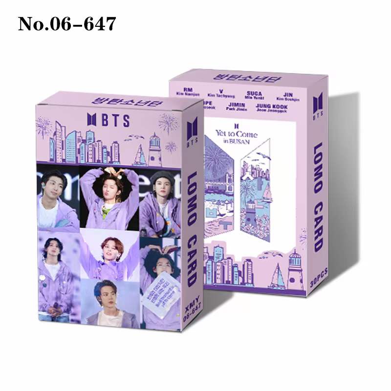 Kpop BTS ENHYPEN BLACKPINK IU YINWAR STRAY KIDS Lomo Photo Cards 30pcs / box