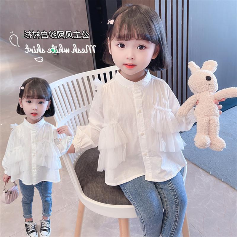 Áo Sơ Mi Tay Dài Phong Cách Phương Tây Thời Trang Xuân Thu 2023 Cho Bé Gái