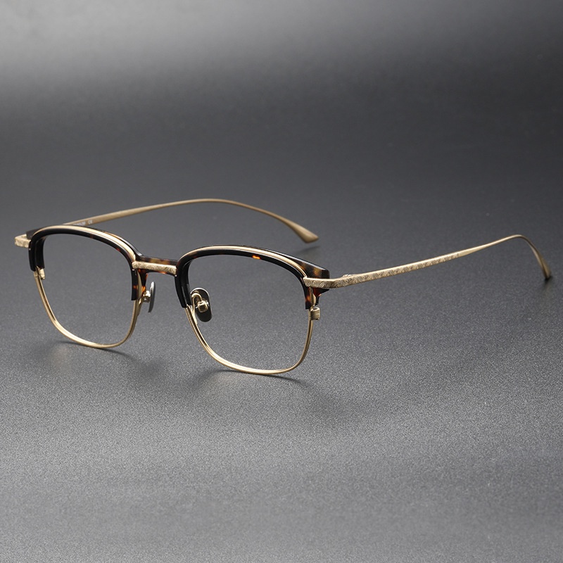 Kính Mát Gọng Vuông Bằng Titan Thời Trang Cho Nam Nữ