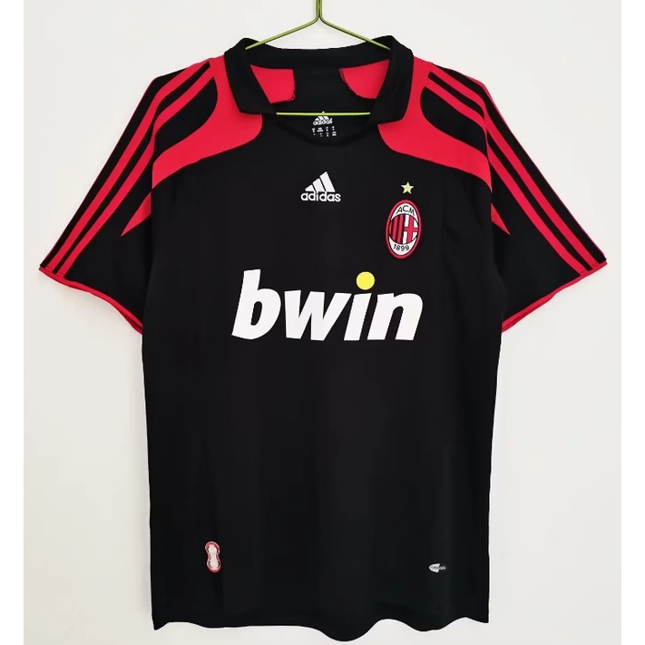 Ac milan home / away retro fan edition áo bóng đá dài tay