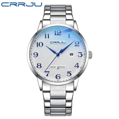 Đồng hồ thạch anh CRRJU 5009 X chất liệu thép không gỉ chống thấm nước
