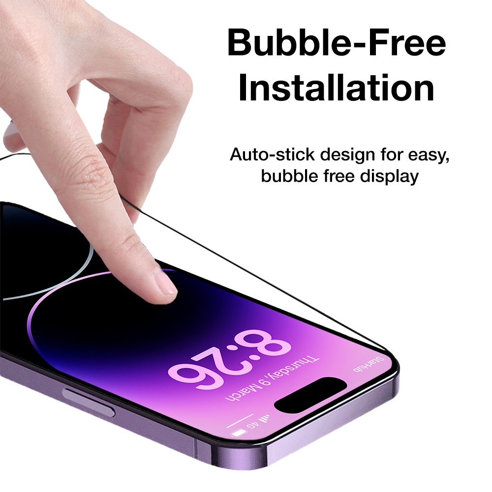 Kính Cường Lực Bảo Vệ Màn Hình iPhone 14 Pro Max / 13 / 12 / 11 / XR / Xs Plus Kèm Phụ Kiện
