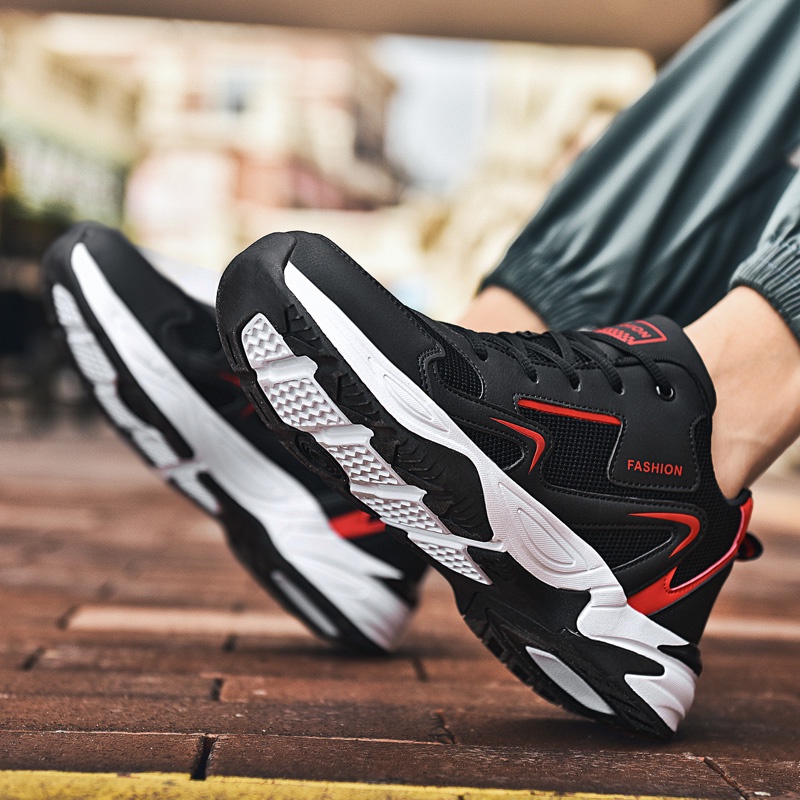 Giày Thể Thao Phối Lưới Thoáng Khí Size Lớn 39-48 2024 Cho Nam