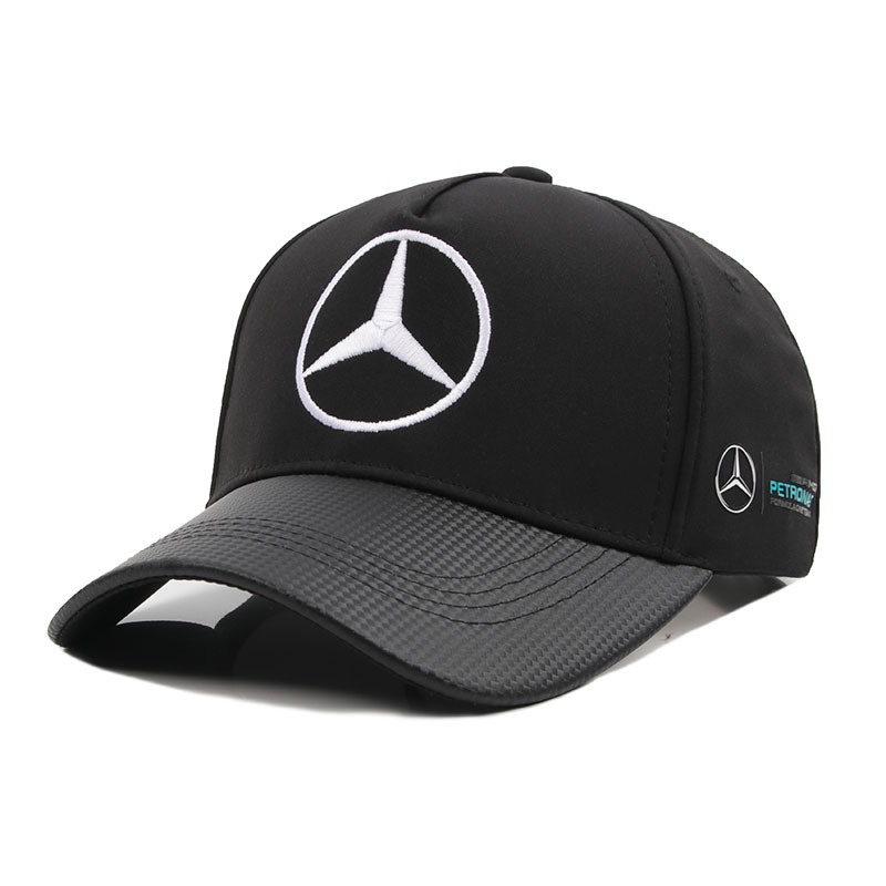 Mũ Lưỡi Trai Thêu Logo Mercedes Benz Bằng Vải Cotton Thoáng Khí Nhanh Khô Thời Trang
