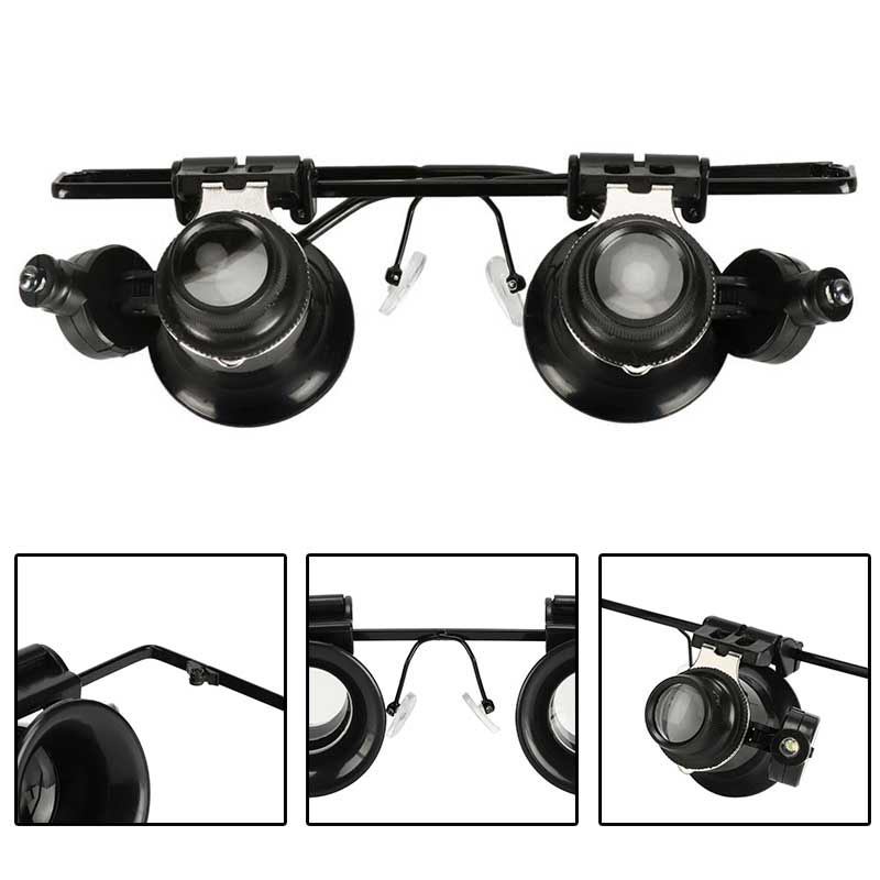 Kính Lúp Phóng Đại 20 Lần Hỗ Trợ Sửa Chữa Đồng Hồ