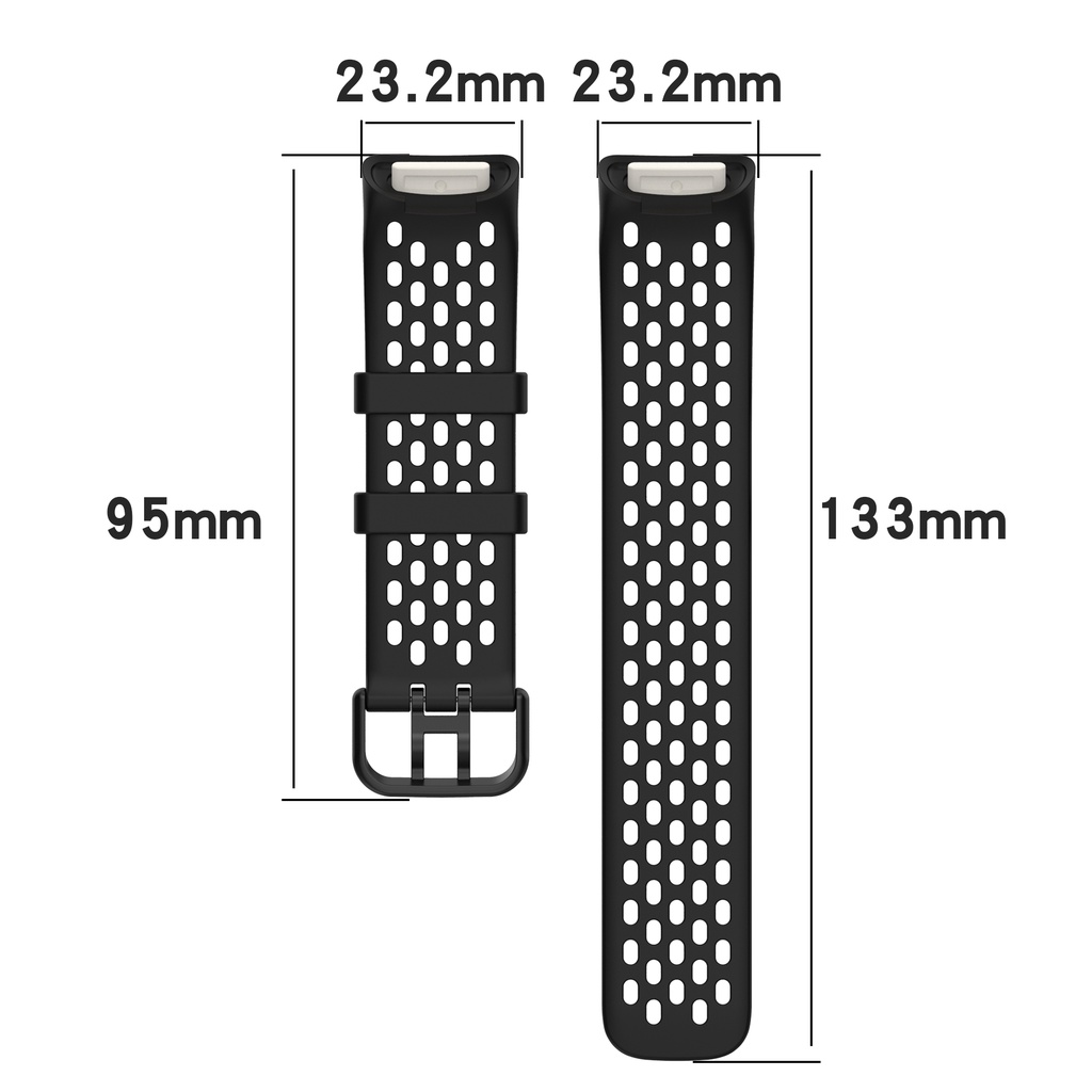 Dây Đeo Thay Thế Bằng Silicon Thoáng Khí Cho Fitbit Charge 5 5
