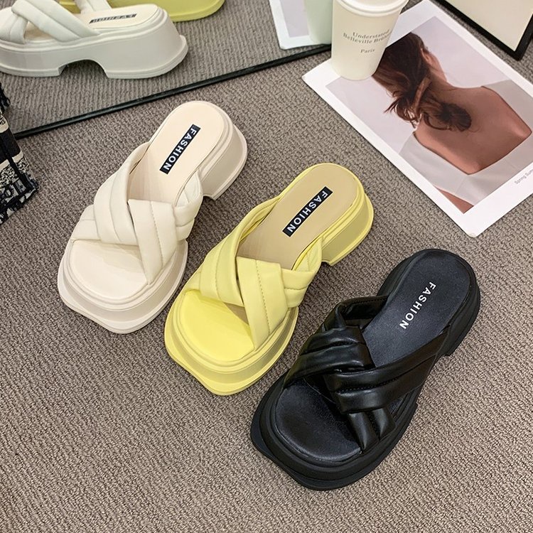 Dép sandal nữ Dép Cao Su Mềm Đế Dày Màu Trơn Thời Trang Mùa Hè 2023 Cho Nữ giày mary jane dép quai hậu nữ đế cao