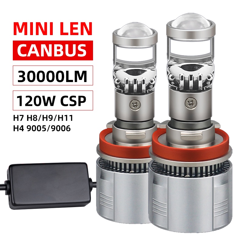 Đèn Pha Siêu Sáng 30000LM 120W H4 H7 H11 H8 H9 9005 9006 HB3 HB4 6000K Cho Xe Hơi