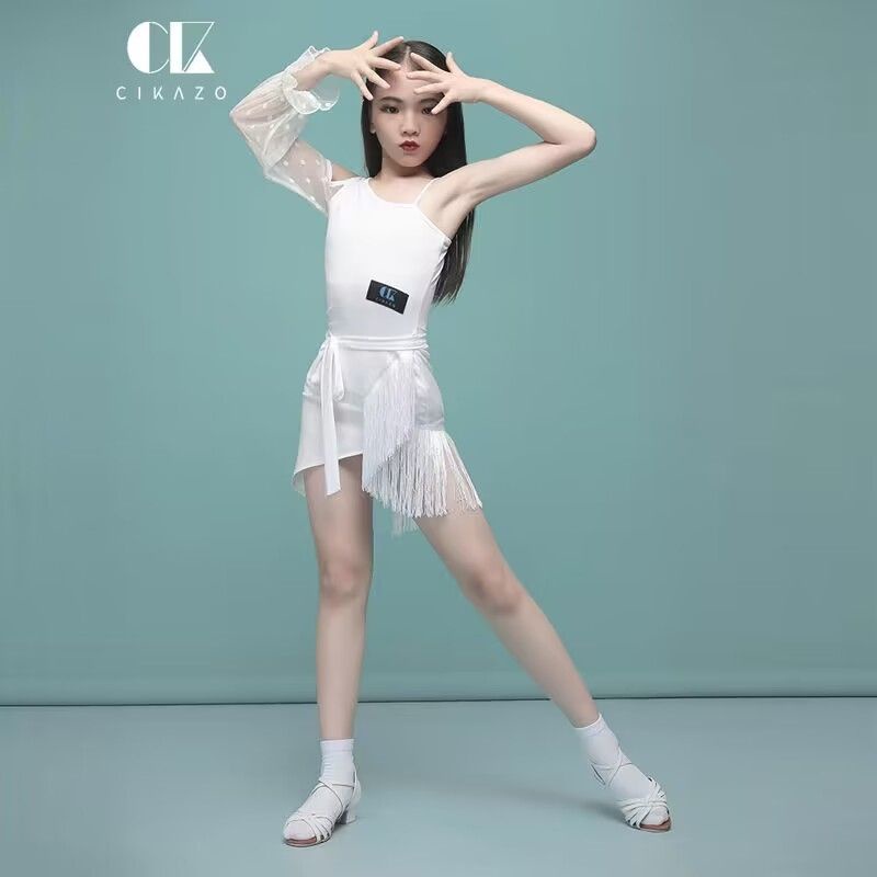 Đầm Khiêu Vũ Nhảy Latin Liền Thân 3.24 Xinh Xắn Cho Bé Gái
