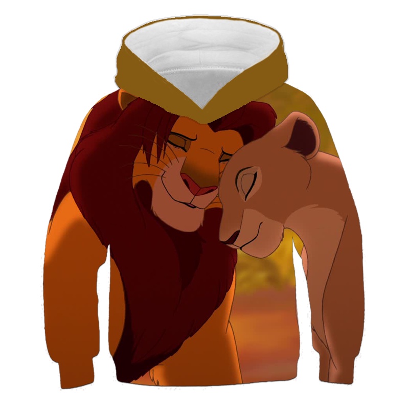 Áo Hoodie Thể Thao In Hình Vua Sư Tử Disney 3D Thời Trang Thường Ngày Dành Cho Trẻ Em Trai Và Bé Gái